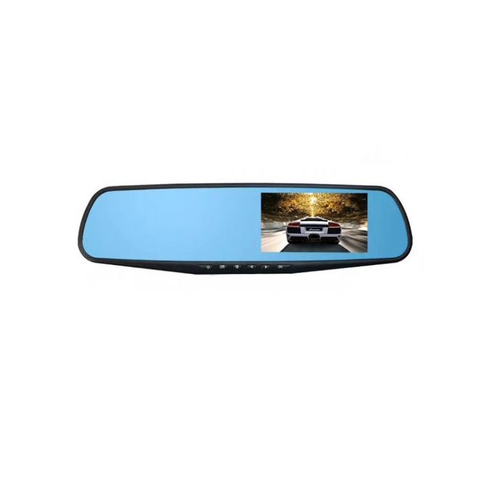 Camera auto Full HD, incorporata in oglinda retrovizoare interioara, cu monitor LCD de 3.5”