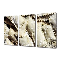 set tablouri multicanvas 3 piese premium art factory truecolor culinar multicolor foietaj gata pentru copt  panza pe cadru de lemn decoratiuni moderne pentru casa 150 x 70 cm imagen 11_0_
0