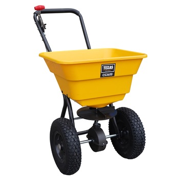 Dispozitiv de imprastiere gazon/ingrasamant/fertilizant/material antiderapant Texas CS3600, 2 m distanta maxima imprastiere, dozaj reglabil, roti cauciuc, 36 l capacitate Dispozitiv de imprastiere gazon/ingrasamant/fertilizant/material antiderapant Texas CS3600, 2 m distanta maxima imprastiere, dozaj reglabil, roti cauciuc, 36 l capacitate