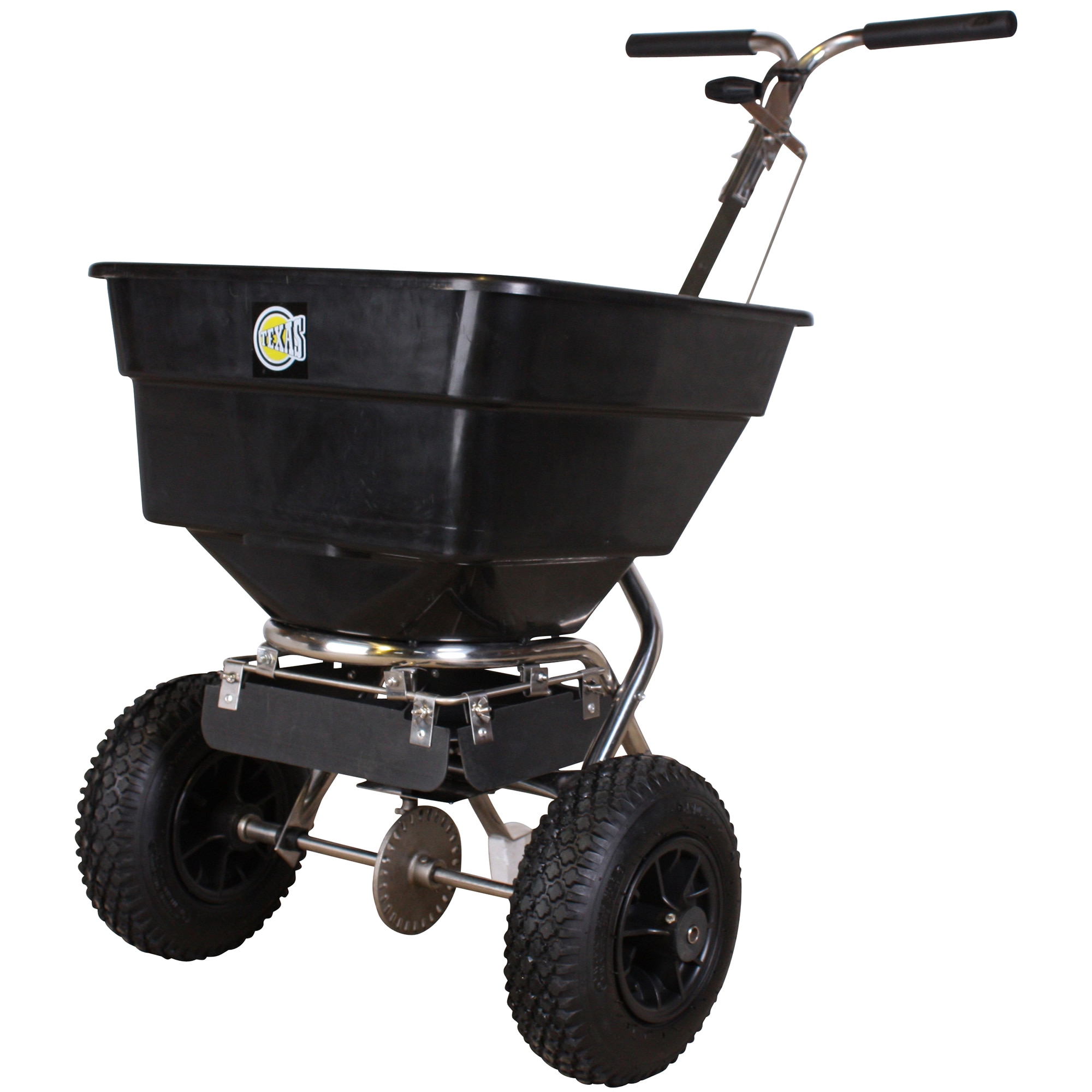 Dispozitiv de imprastiere Texas CS6000S, 3 m distanta maxima imprastiere, reglare dozaj, roti cauciuc, 58 l capacitate