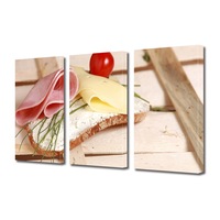 set tablouri multicanvas 3 piese premium art factory truecolor culinar multicolor sandwich cu mezeluri crema de branza si cascaval panza pe cadru de lemn decoratiuni moderne pentru casa 120 x 60 cm imagen 13_1_
0