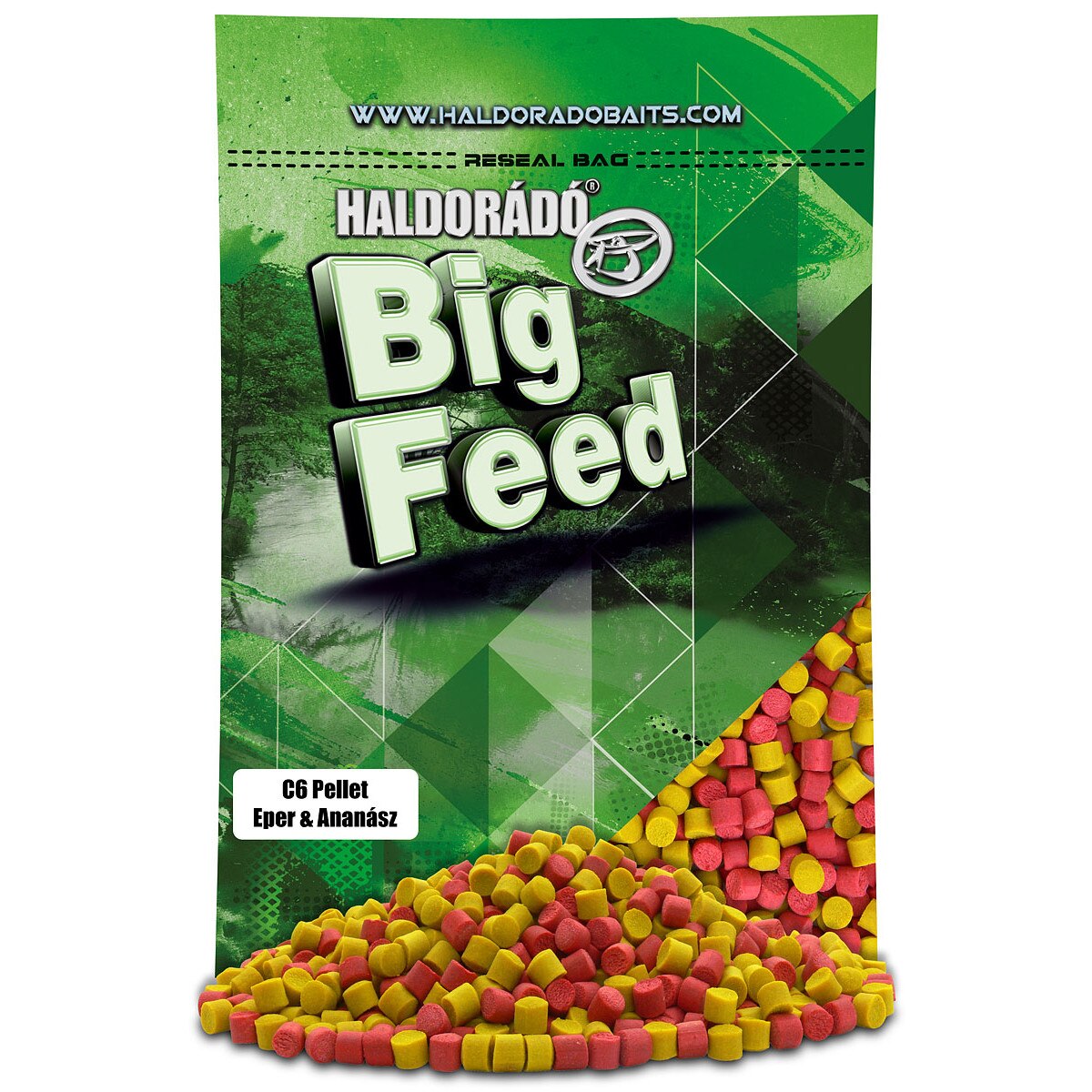 Pelete,Haldorado,Big Feed - C6 Pellet - Capsuna & Ananas 900 g