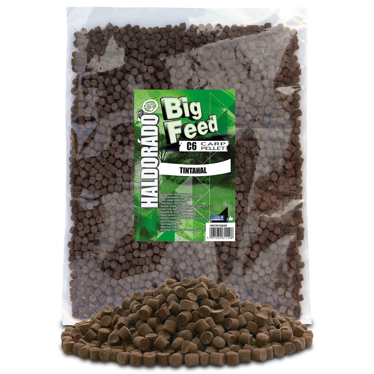 Pelete,Haldorado,Big Feed - C6 Pellet - Squid 2,5 kg