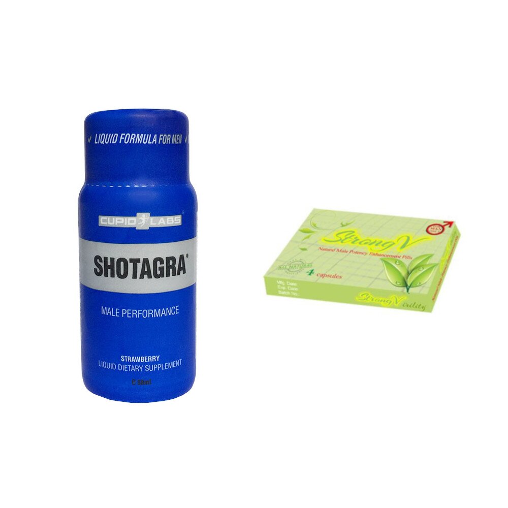 Pachet lichid Shotagra Shot + o capsula StrongV