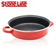 Cratita ZEPHYR ZP 1222 DE32, 32cm, Acoperire marmura, Rosu