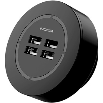 Incarcator retea Nokia Compact AC-301, 4 x USB, 21W, cu adaptor universal (UK, EU), incarcare rapida, Negru Incarcator retea Nokia Compact AC-301, 4 x USB, 21W, cu adaptor universal (UK, EU), incarcare rapida, Negru