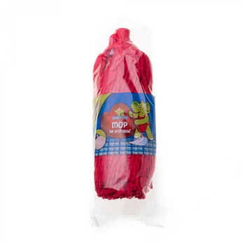 Rezerva mop Plastina bumbac, rosu, 250 g, AN Rezerva mop Plastina bumbac, rosu, 250 g, AN