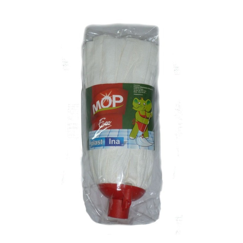 Rezerva mop Plastina, 140 g, alba, AN