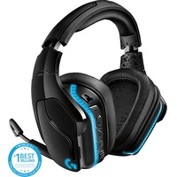 Casti gaming wireless Logitech G935 RGB Lightsync, surround 7.1, multiplatforma, Negru