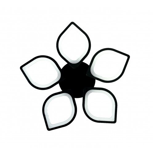 Plafoniera NIKOM MD 9284-4, LED, 48W, 4000K, 220 V, PVC, alb, negru