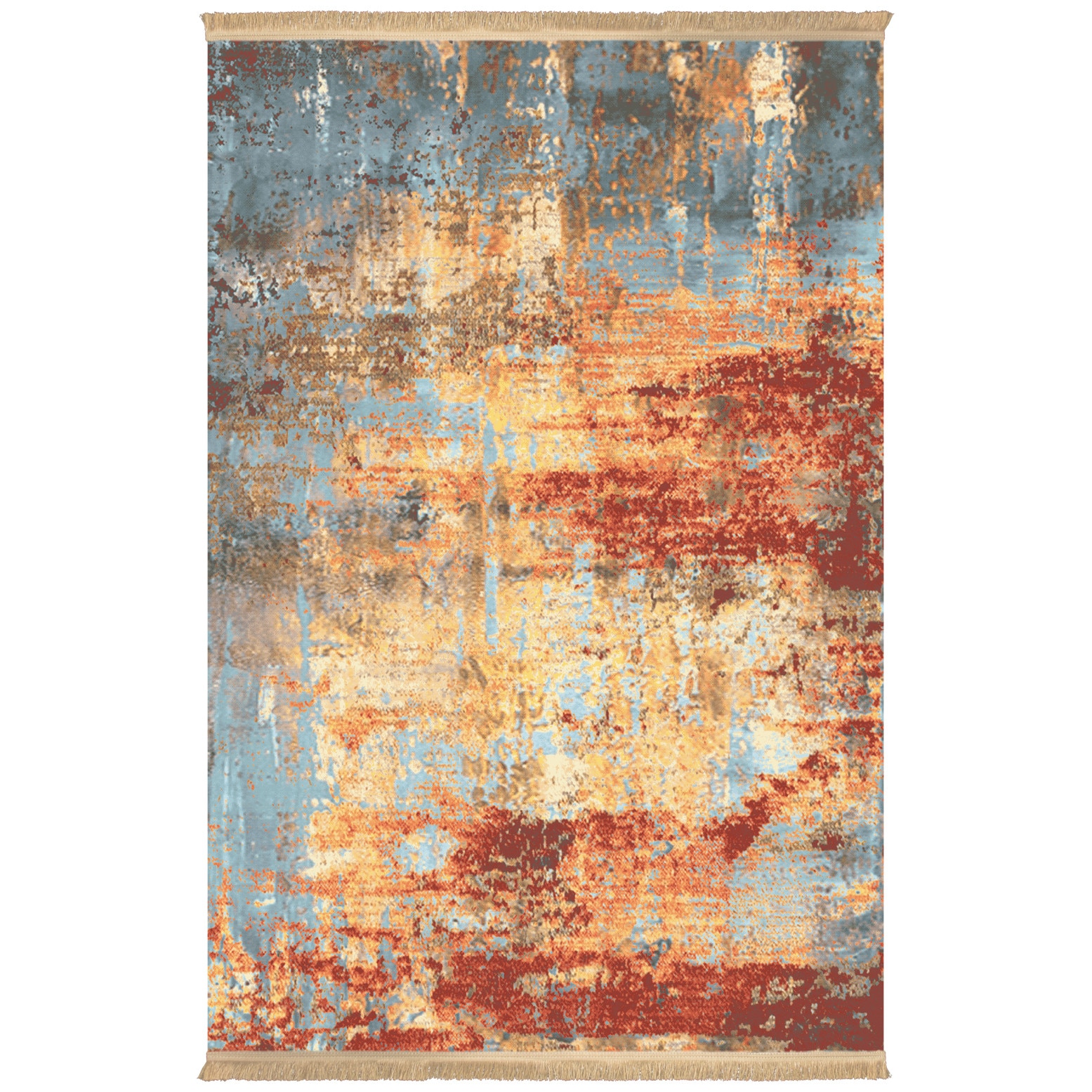 Covor Persan, Colaris, 100329, Dimensiune 0.8X1.2, 1.7 milioane nod/mp, Matase Artificiala, Multicolor, Design Modern, Antialergic