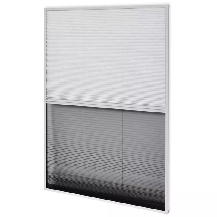 vidaXL pliszé ablak szúnyogháló árnyékolóval alumíniumból 80 x 100 cm