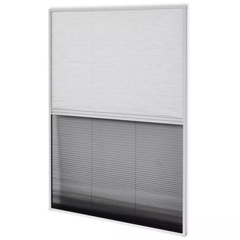 Ecran plasa cu umbrar impotriva insectelor pentru fereastra vidaXL, Fibra de sticla, 80 x 100 cm, Alb Ecran plasa cu umbrar impotriva insectelor pentru fereastra vidaXL, Fibra de sticla, 80 x 100 cm, Alb