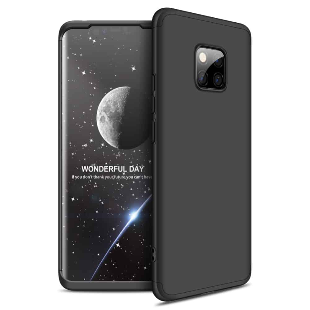 Husa Huawei Mate 20 Pro - protectie 360 grade, 3 in 1, Plastic, Neagra