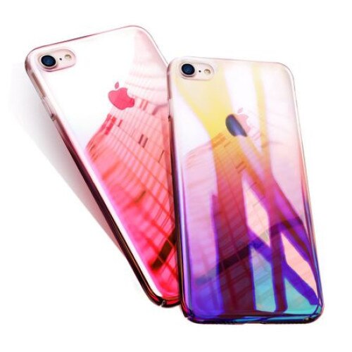 Husa Apple iPhone 6/6S, MyStyle Crystal Pink Cameleon gradient color changer