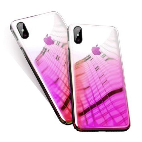 Husa Apple iPhone XS MAX, MyStyle Crystal Pink Cameleon gradient color changer