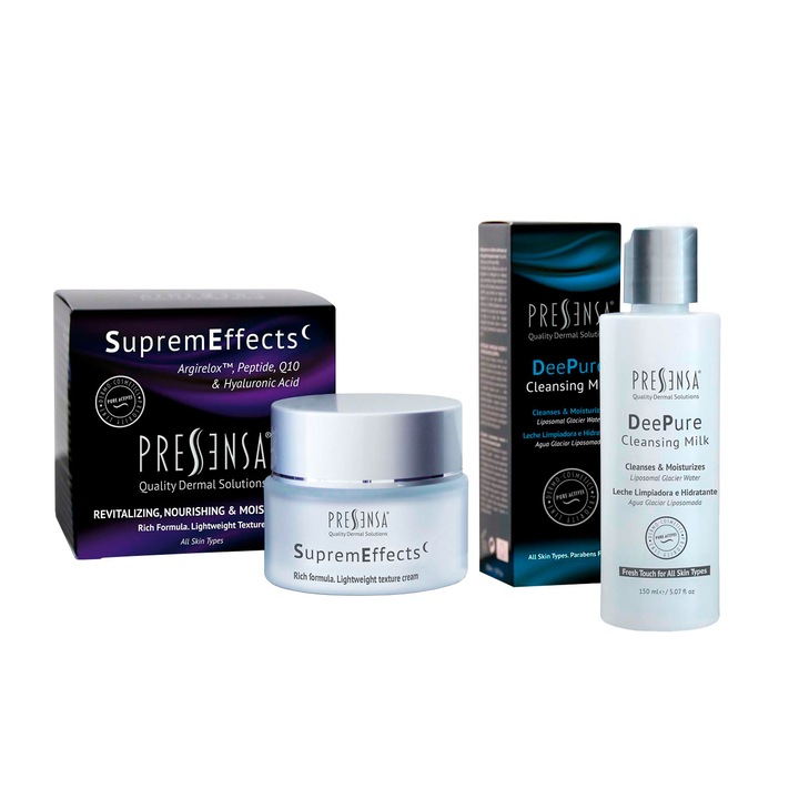 SET Crema noapte anti-rid si lifting + CADOU demachiant delicat, Pressensa