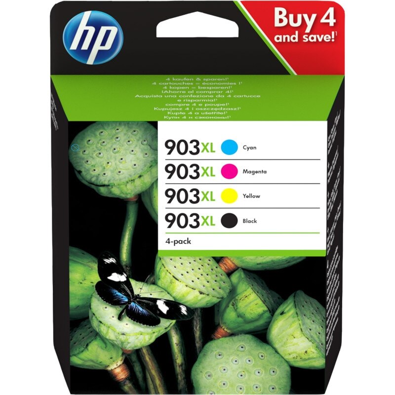 Pachet cartuse cerneala (903XL) T6M15AE T6M03AE T6M07AE T6M11AE negru,cyan,magenta,galben HP original 3300 pagini