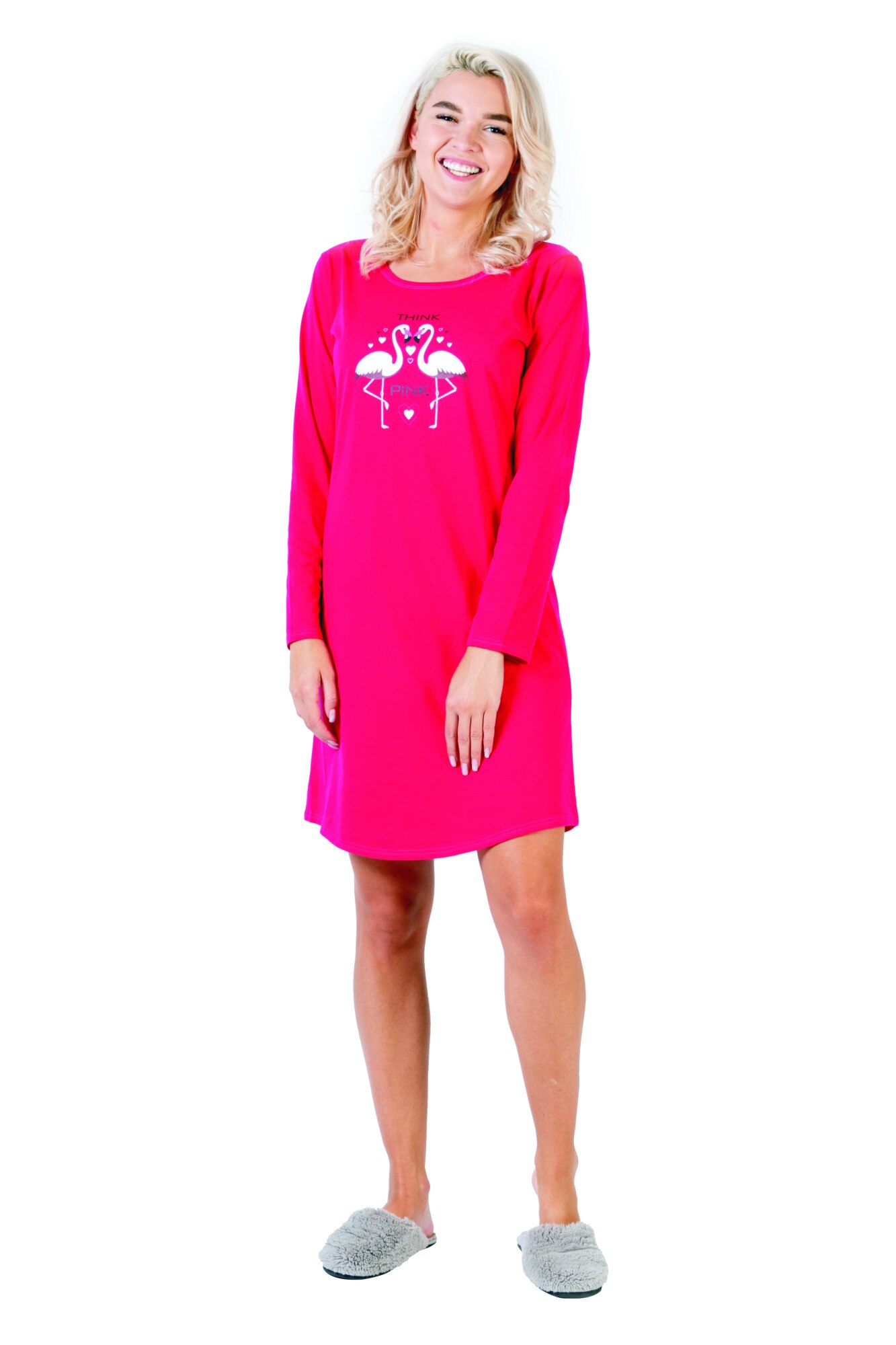 Camasa de noapte PJF311, fucsia, Uniconf, S