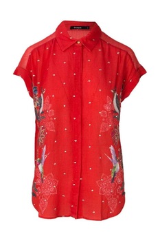 Camasa dama, Desigual, cu imprimeu floral, Silvy, Rosie Camasa dama, Desigual, cu imprimeu floral, Silvy, Rosie