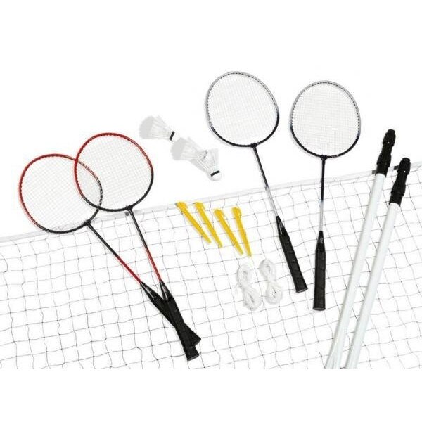 Set badminton Crivit, 4 rachete, fileu