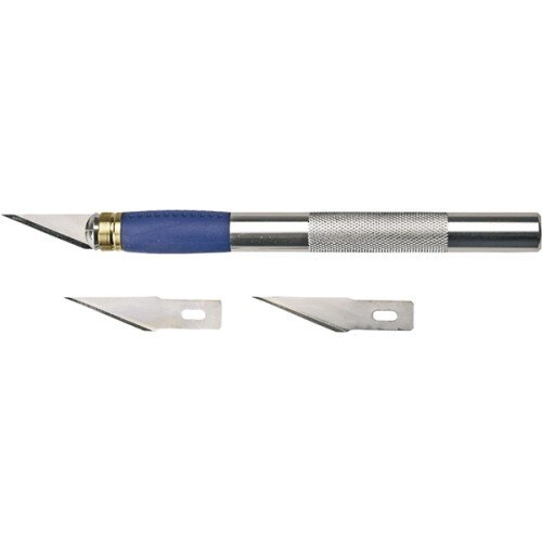 Cutter de precizie, 3 lame, corp metal, 155mm, Topex 17B703