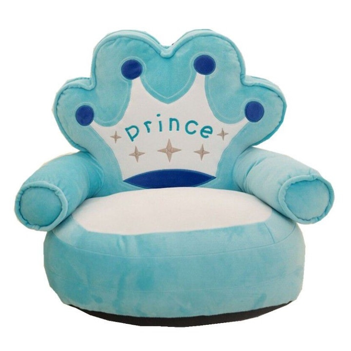 Prince plüss fotel, 1-5 éves gyerekek számára, kék