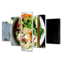 set tablouri multicanvas 5 piese premium art factory truecolor culinar multicolor mancare chinezeasca  panza pe cadru de lemn decoratiuni moderne pentru casa 60 x 100 cm imagen 39_1_
0