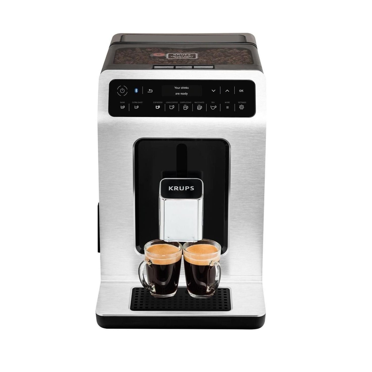 Espressor automat Krups EA892D, 1450 W, 2.5 l, Negru/Crom