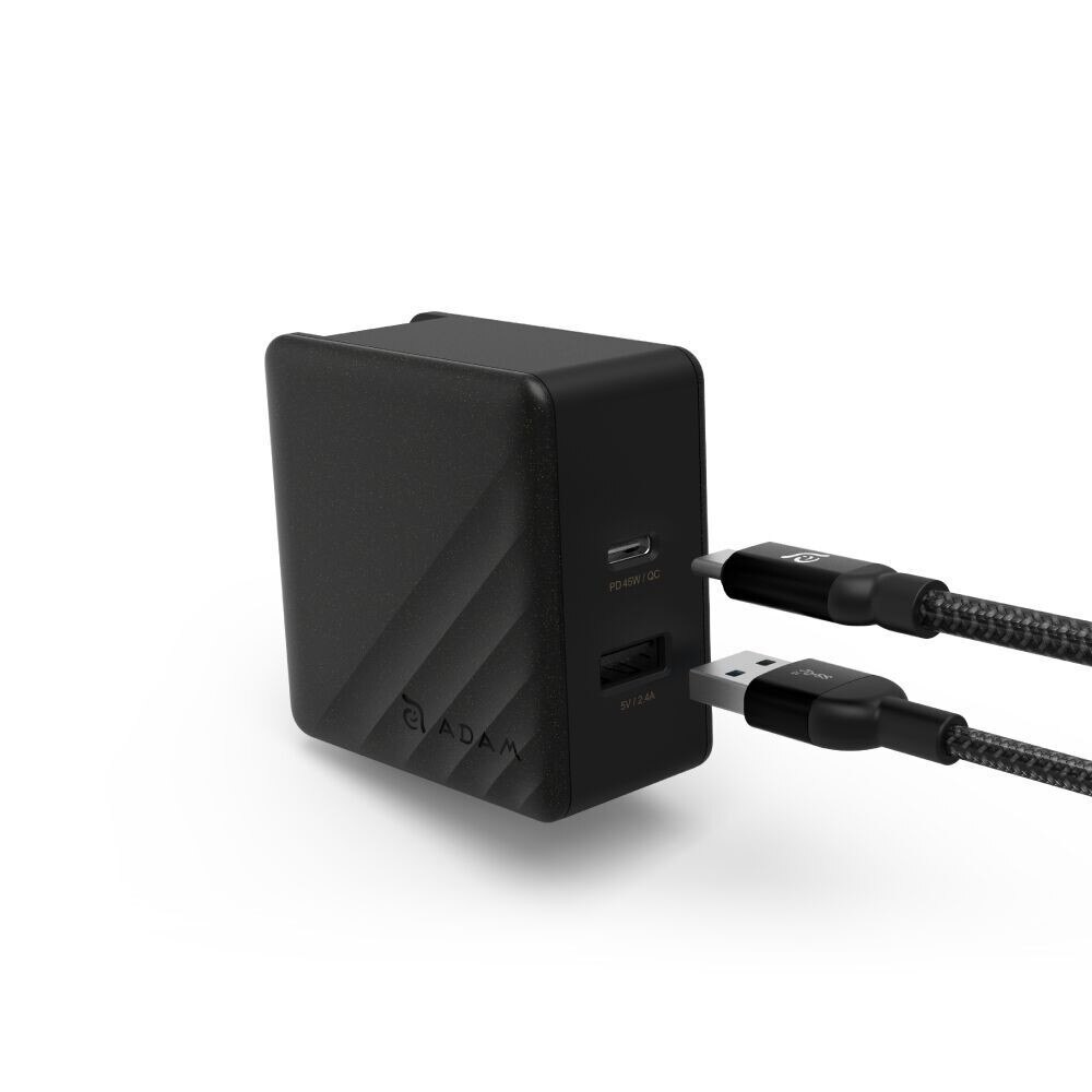 Incarcator priza 57W Power Delivery (PD) Charger + QC3.0 Fast Charging, Adam Elements OMNIA P5, Black