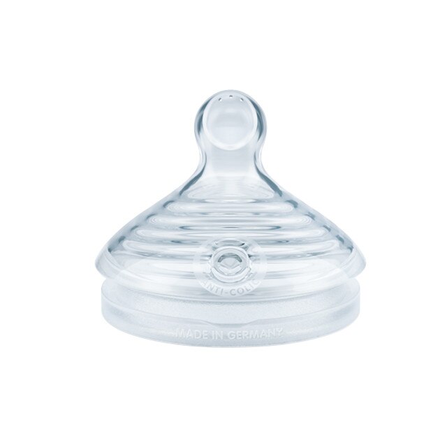 Set 2 tetine din silicon 0-6 luni S Nuk Nature Sense 709286, Transparent