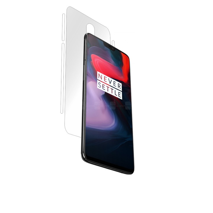 Folie Smart Protection OnePlus 6 spate si laterale,protectie completa spate si laterale+Smart Spray®,Smart Squeegee® si microfibra incluse