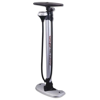 Pompa podea Giyo cu manometru, valva Auto/Presta, Silver Pompa podea Giyo cu manometru, valva Auto/Presta, Silver