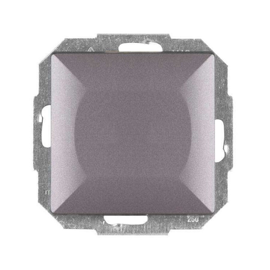 Intrerupator cap scara simplu, Abex, incastrat, antracit