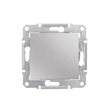 Intrerupator cap scara simplu, Schneider Electric, incastrat, aluminiu Intrerupator cap scara simplu, Schneider Electric, incastrat, aluminiu