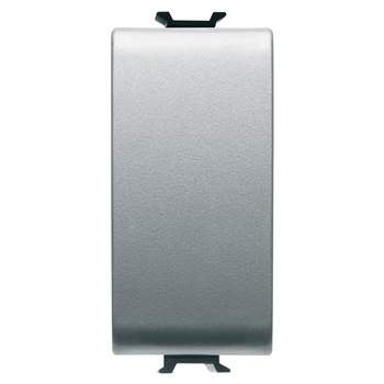 Intrerupator cap scara simplu Gewiss, incastrat, modular - 1, gri-titan Intrerupator cap scara simplu Gewiss, incastrat, modular - 1, gri-titan
