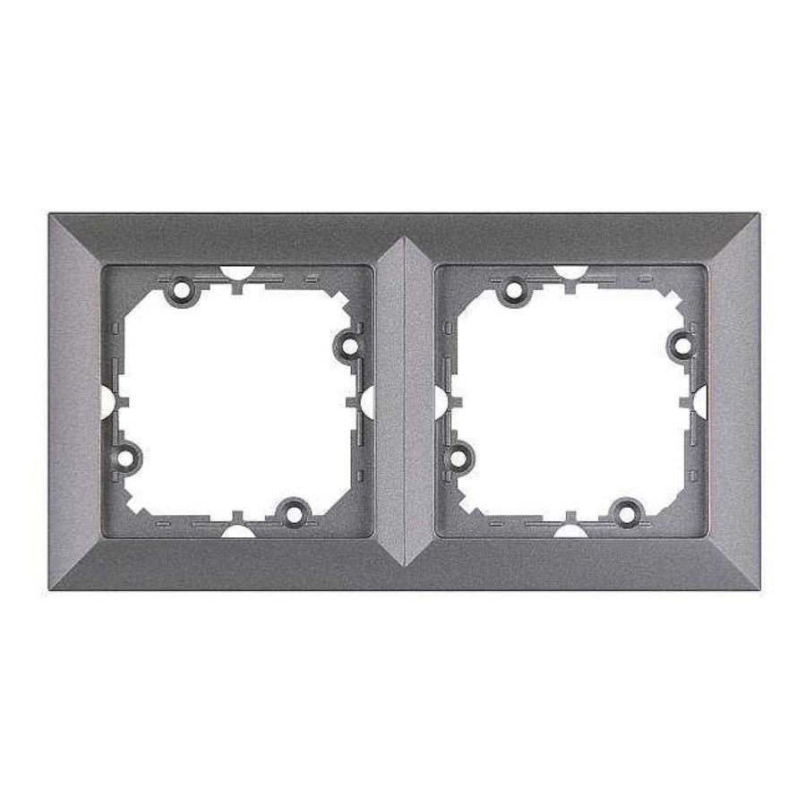 Rama, iMK®, 2 posturi, antracit metalizat, 190x90x4 mm