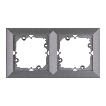 Rama, iMK®, 2 posturi, antracit metalizat, 190x90x4 mm Rama, iMK®, 2 posturi, antracit metalizat, 190x90x4 mm