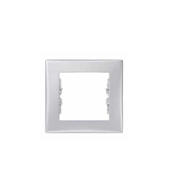 Rama Schneider Electric, 1 post, culoare aluminiu