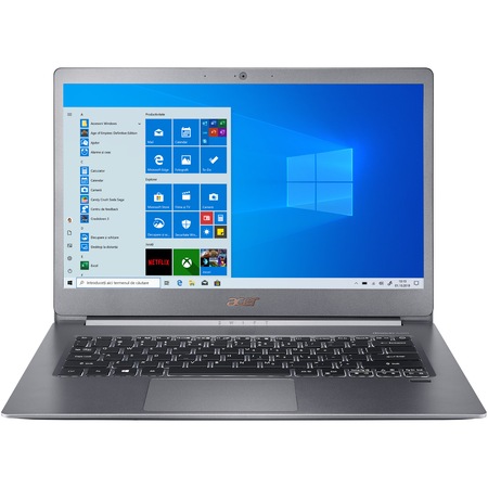 Laptop ultraportabil Acer Swift 5 SF514-53T-73SD cu procesor Intel® Core™ i7-8565U pana la 4.60 GHz, Whiskey Lake, 14”, Full HD, IPS, Touch, 8GB, 512GB SSD, Intel UHD Graphics 620, Microsoft Windows 10, Steel Gray