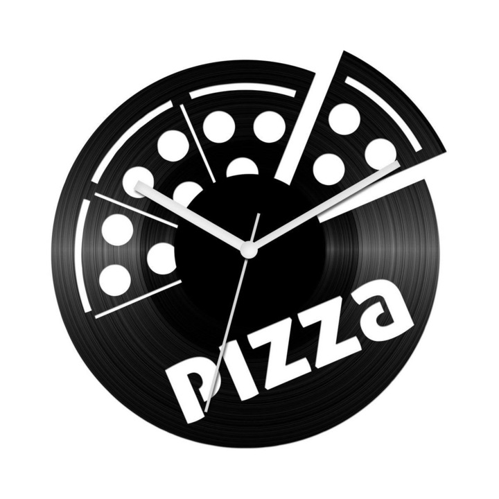 Pizzás bakelit óra