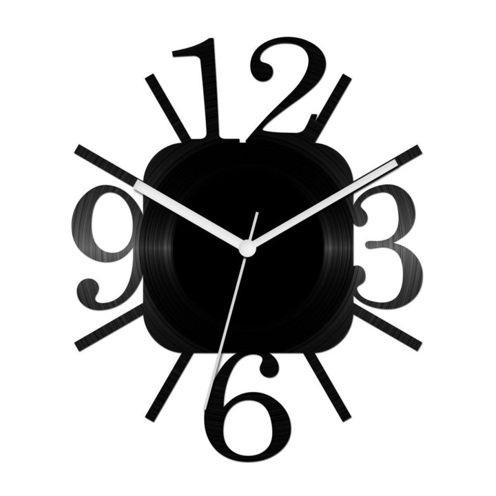 Szögletes számos bakelit óra