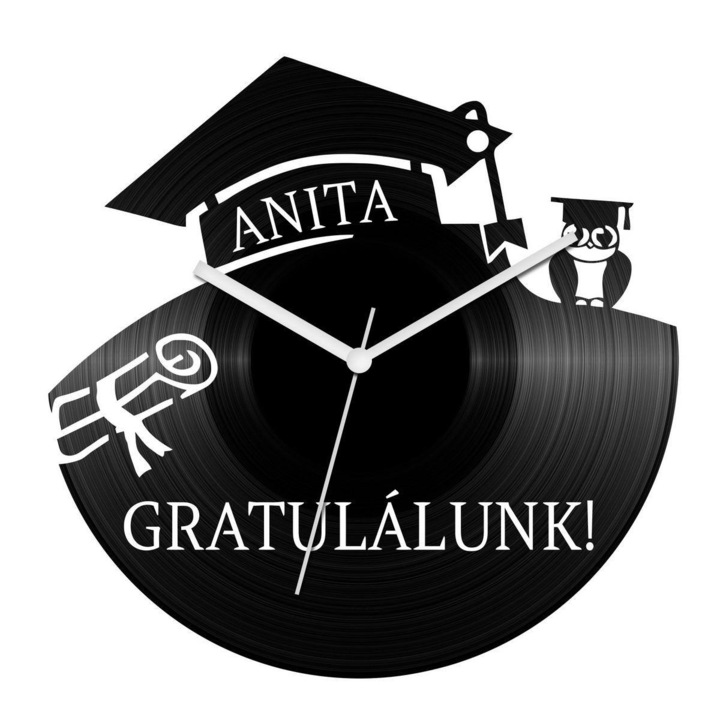 Diplomaosztó bakelit óra