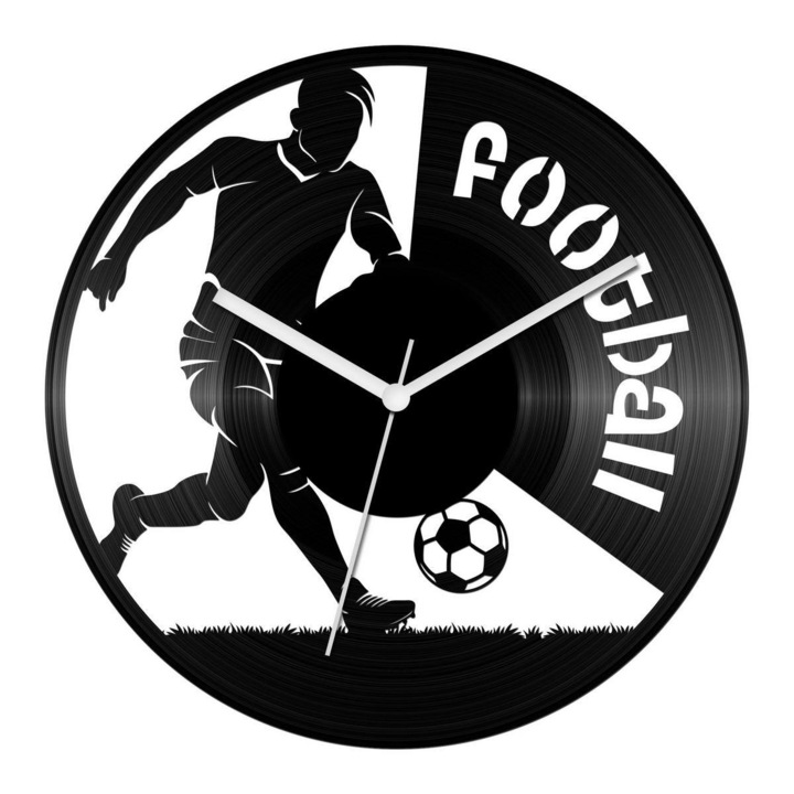 Foci játékos bakelit óra