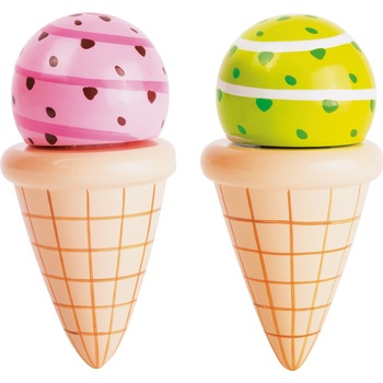 Set 2 inghetate cu arici, din lemn, 3 ani+ Set 2 inghetate cu arici, din lemn, 3 ani+