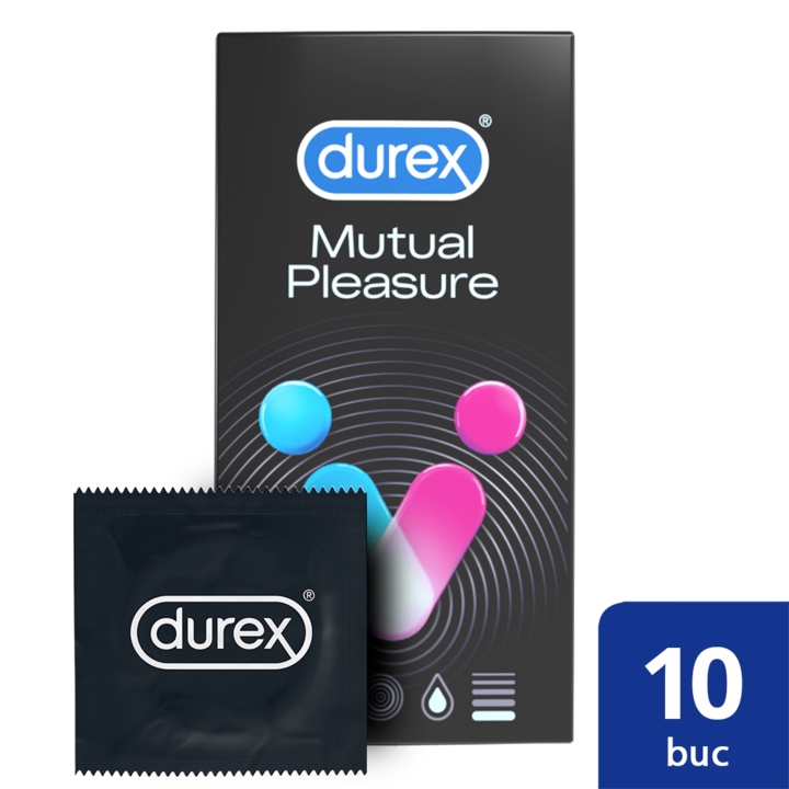 Презервативи Durex Mutual Pleasure, 10 броя