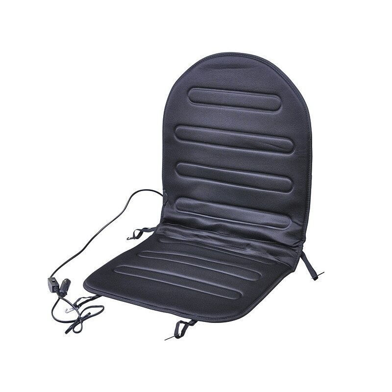 Husa Scaun Auto cu Incalzire si Comutator , 12V, 2 Trepte, Negru