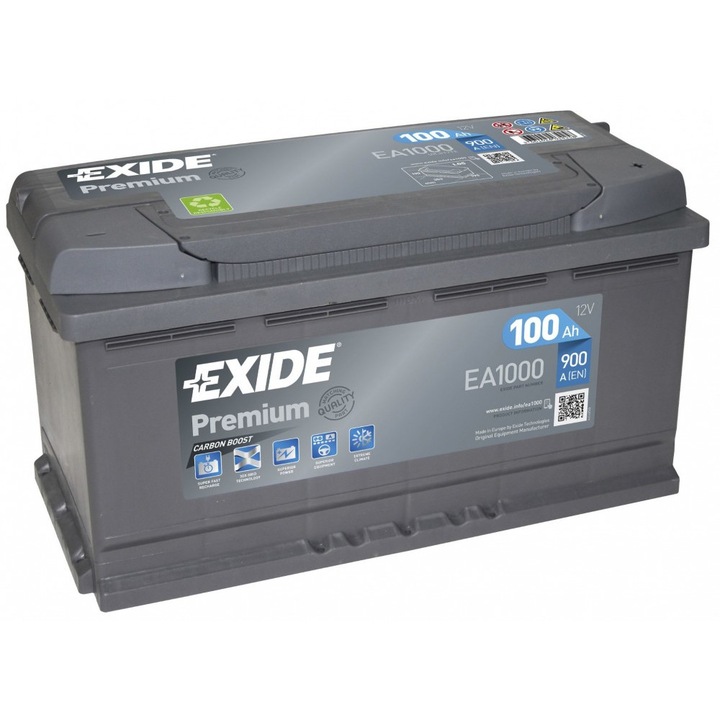 Exide Premium EA852 85Ah 800A jobb+ (EA852) akkumulátor