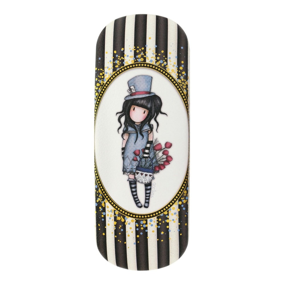 Etui ochelari Gorjuss Stripes, The Hatter, 16 x 17 x 3 cm