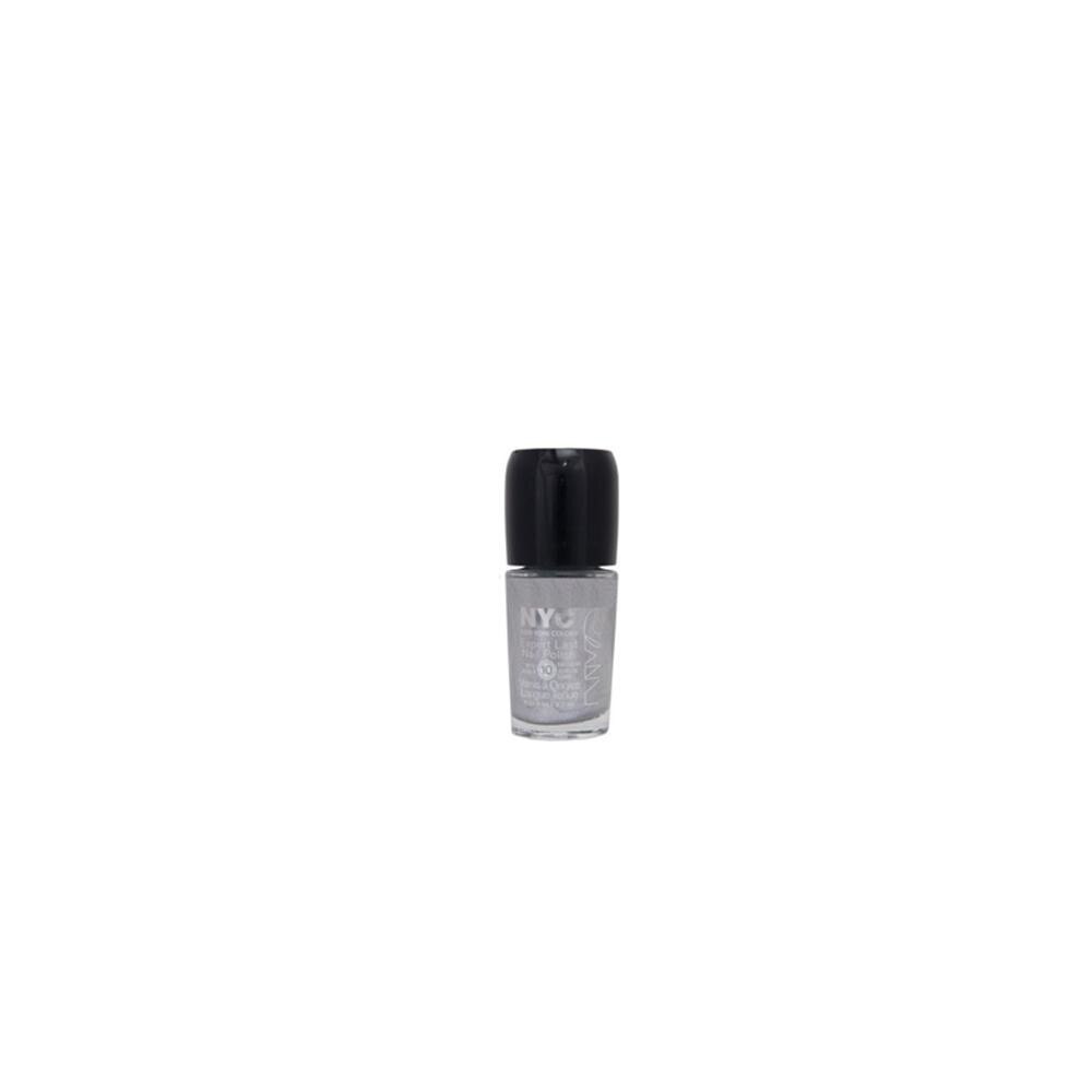 Lac de unghii rezistent pana la 10 zile New York Color Expert Last Nail Polish Frozen Metal Gri 9.7ml